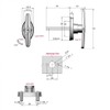 BEALIFE RV Truck Topper Fastener Heavy Duty T-Handle Lock Truck