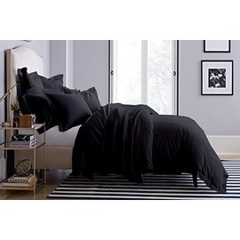 eBeddy Linens 800 Thread Count Ultra Silky Soft Egyptian Cotton 3-Pieces Duvet Cover Hidden Zipper Closer & Corner Ties Durable and Fade Resistant (King/Cal-King 92" X 104'', Pintuck White)