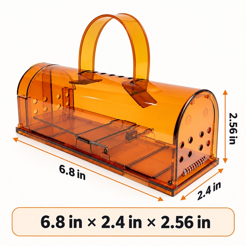 Reusable Mouse Trap Cage for Home & Garden – Plastic
