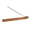 Wooden Incense Holder for Sticks with Inlays of Brass Crescent