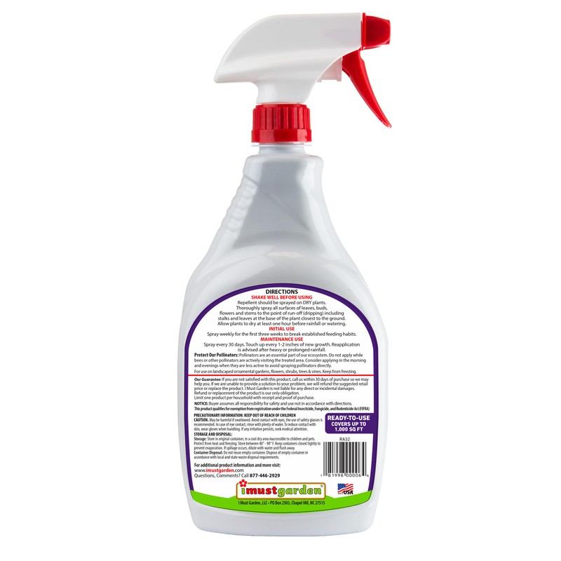 I Must Garden Rabbit Repellent: Mint Scent Rabbit Spray for