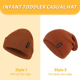 Century Star Baby Boy Winter Hat Infant Toddler Beanies for Boys Girls Knit Warm Baby Girl Hats Yellow 3-8T