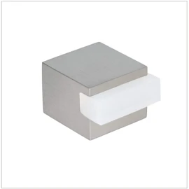 Quadratischer Türstopper, selbstklebend, Edelstahl,,25x25x25mm,Weiß