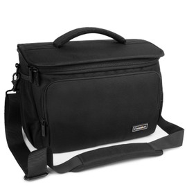 Cwatcun Camera Bag Camera Crossbody Shoulder Messenger Case, DSLR/SLR/Mirrorless Travel Photography Bag with Tripod Holder and Rain Cover for Canon, Nikon, Sony, Fuji Cameras, Lens and Accessories