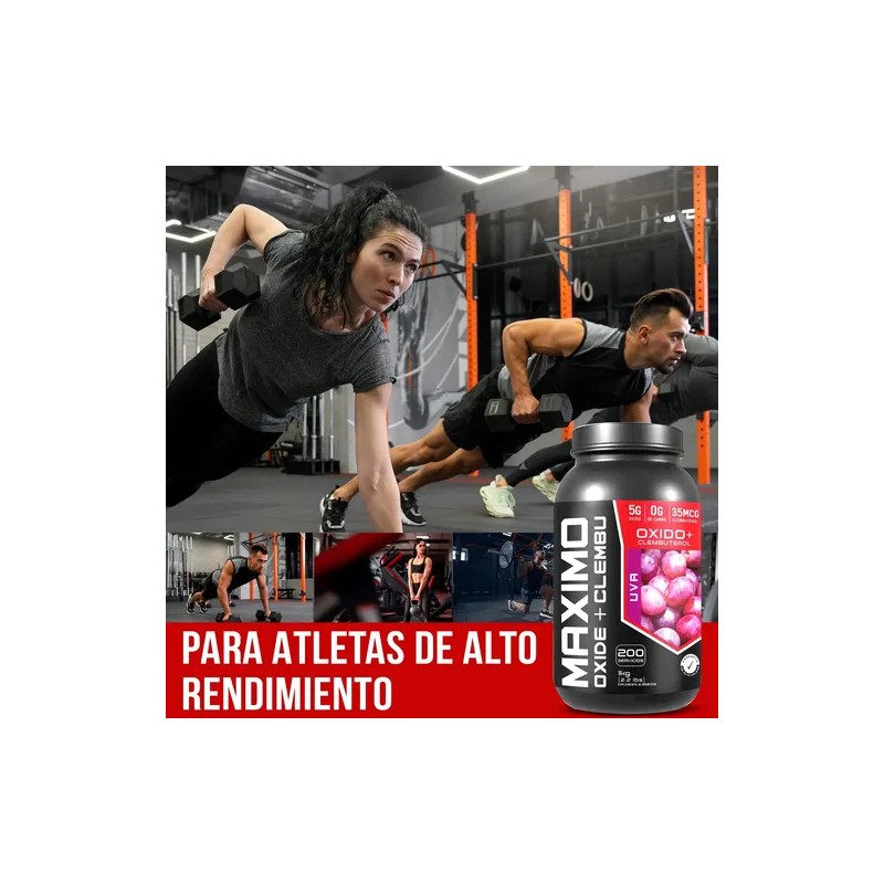 Óxido Clembu Maximo Protein Pre Entreno 1kg 200 Servs