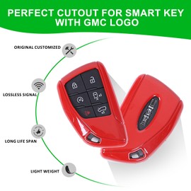 Key Fob Cover for Hummer EV Accessories Key Fob Cover Case Shell Compatible with Hummer EV Pickup SUV 2022-2025 Key Fob Case Protector Smart Key Case (Sport Red)