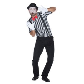 Rubie's Rubies Striped Shirt Short-Sleeved Black/White, black-white