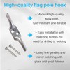 SUL Cleat Hook 100mm Heavy Duty Galvanised Rope Cord Cleat