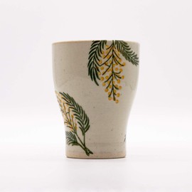 24to3 Nishitomi 478106 Hasami Pottery, Isayama Pottery, Small Tea Cup, Mimosa, Made in Japan