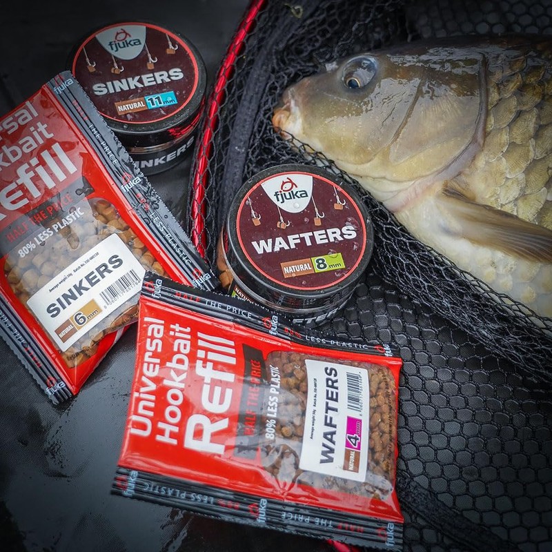 Fjuka Wafters 8mm | Natural | Hookbait Pot | Semi-Buoyant