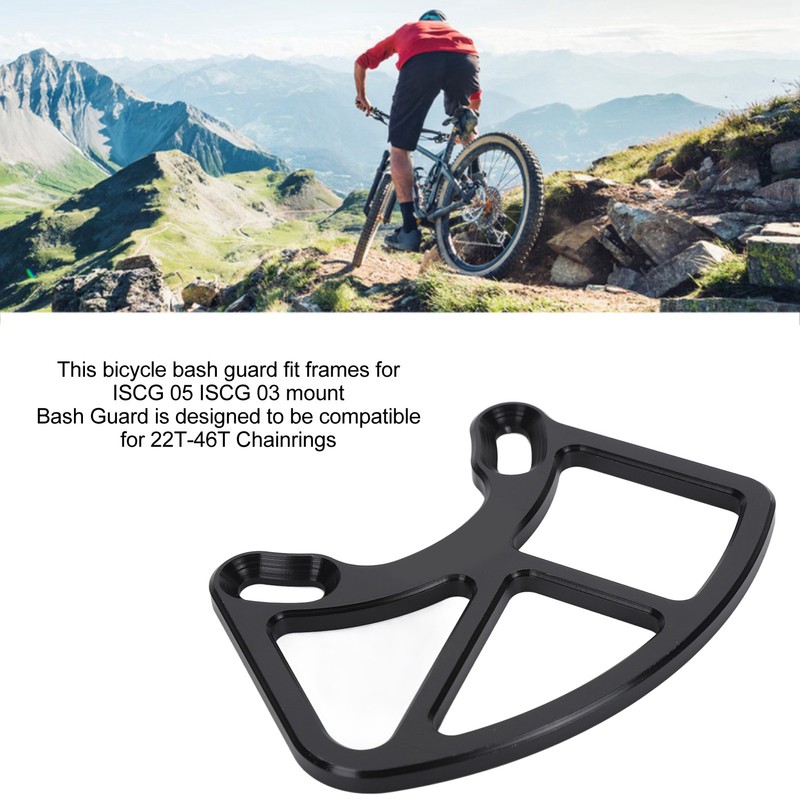 Aluminum Alloy MTB Bash Guard Bicycle Chain Guard for ISCG05