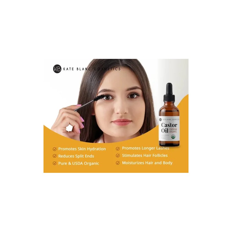 Castor Oil Aceite Ricino Crecimiento Pestañas Cejas Cabello