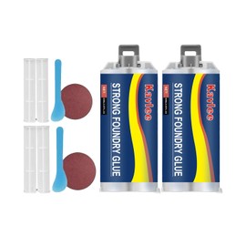 Strong Foundry Glue, High Temperature Resistant Casting Repair, Metal Repair Glue, Premium Liquid Welding Filler for Metal Defects and Repairs, 2pcs