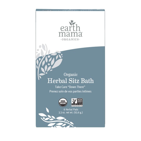 Earth Mama Angel Baby Organic Herbal Sitz Bath for Pregnancy and Postpartum, 6-count