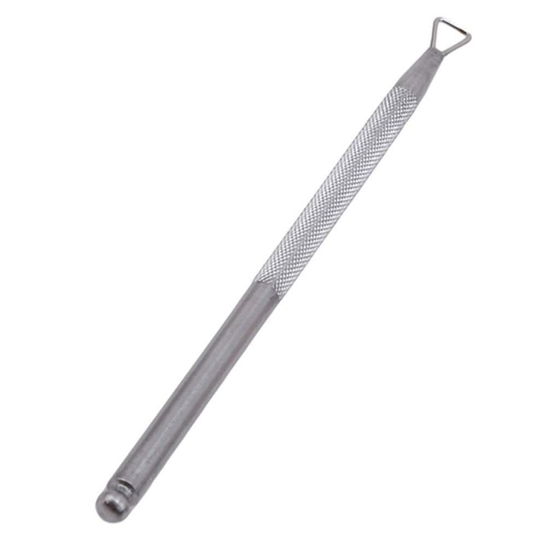 Silver Nice and Deft Cuticle Pusher Stainless Steel Triangle Cuticle