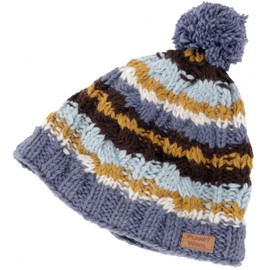 GURU SHOP Beanie Hat, Bobble Hat from Nepal, Men/Women, Turquoise, Wool, Size: One Size, pigeon blue, Unit size