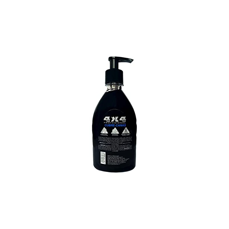 Gel Cubre Canas 4x4 Negro - Gel para Cabello para