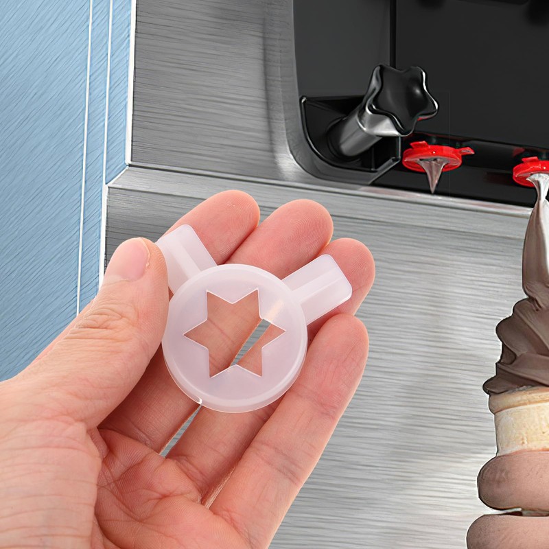 Ciieeo1pc Ice Cream Machine Star Nozzles Soft Serve Ice Cream