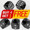 EKIND Bicycle Valve Dice (Pack of 5, Black)