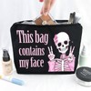 YINSSA Skeleton Gifts Makeup Bag For Women Friends Sister Spooky