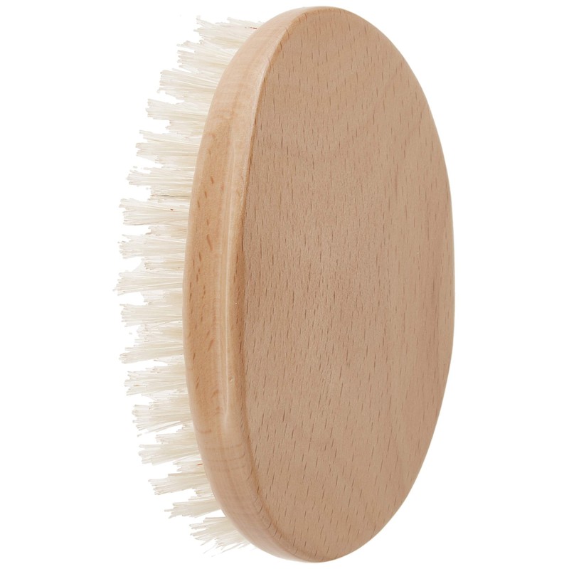 Kent MG3 Brushes for Men, Oval Beachwood White Brush