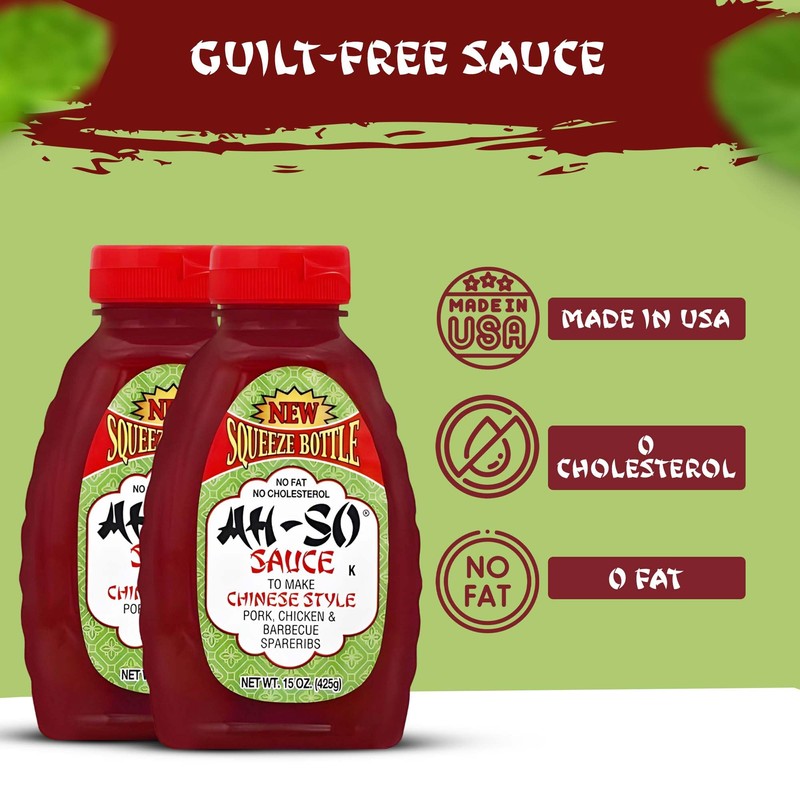 Ah-So Chinese-Style BBQ Sauce, Red Rib – 2 Pack (2