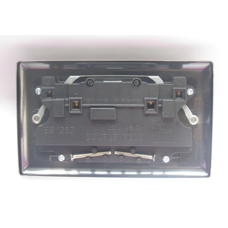 Varilight XY5B.BC 13A Socket, 2-Gang, 2 Pole, Urban Brushed Copper