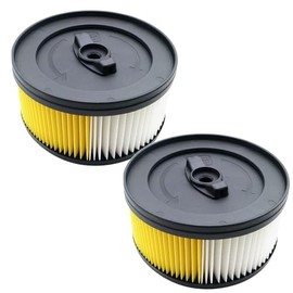 2x Nano Cartridge Filter Round Filter Replaces 6.414-960.0 for Kärcher WD 4.200-WD 5.999 WD 4 WD 5 WD 4.200 WD 4.250 WD 4.290 WD 4.500 WD 5.200M WD 5.300 WD 5.300 WD 5.300M WD 5.400 WD 5.450