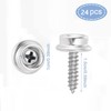 KPPTYTY Stainless Steel Marine Grade Boat Snaps, 24pcs, 3/8" Socket,