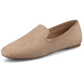 Birdies Starling Women’s Slip-On Flats, Cushioned Loafer, Ballet-Flat Comfort, Almond Toe Shoe