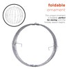 Alpine Corporation 16" H Indoor/Outdoor Foldable Metal Hanging Ornament with