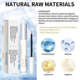 Eyelash Growth Serum, Eyelash Growth Serum, A Booster to Create Long Eyelashes, Promote Rapid Eyelash Growth, Eyelash Care, Natural Eyelash Growth Complex (5ML)