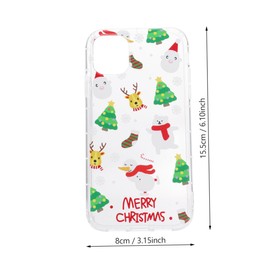 DOITOOL 2pcs Christmas Themed Phone Cases for Soft TPU Protective Shells Vibrant Design Lightweight Easy Access to All Features Fit for Holiday Spirit