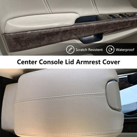 LELEHOKA Center Console Cover & Front Door Panels Armrest Replacement for Honda Accord 2008 2009 2010 2011 2012 Grey