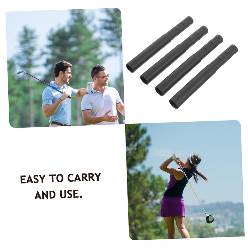 KOMBIUDA 4pcs Carbon Fiber Golf Shaft Extenders Lightweight Easy to