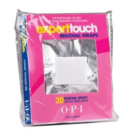 Opi Expert Touch Gel Nail Polish Remover Foil Wraps 20 Pcs - 1 Pack