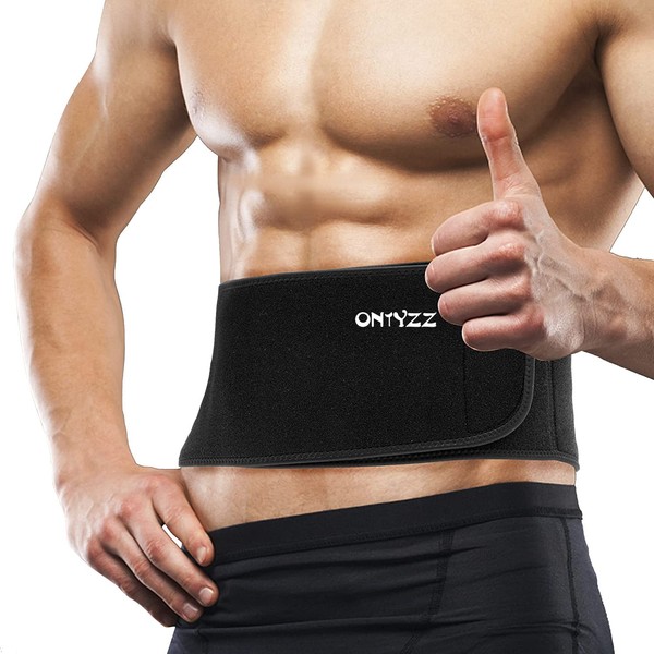 ONTYZZ Back Support Strap Adjustable Bodybuilding Lumbar Belt for Sports Protection Pain Relief Posture Correction Kidney Belt Back Brace L
