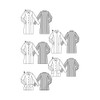 Burda 8292 Schnittmuster Mantel (Damen, Gr, 36-48) Level 3 Mittel