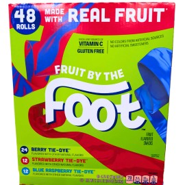 Fruit By the Foot Variety Pack Berry Strawberry Raspberry 48 Count Box EXP 04/26