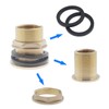 1-1/4" Male 1" Female Theaded Soild Brass Bulkhead Fitting,Water Tank