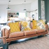 TSKDKIT Yellow Cushion Covers 45 x 45cm Square Pillow Covers