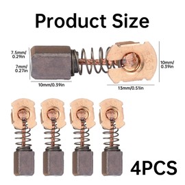 4 Pcs CB430 Carbon Brushes,Angle Grinder Carbon Brush Holder Kit Caps with Brushes for Makita BGA450 BGA452 DGA452 643954-4 Motor 191971-3 Replacement,Brush Holder Tool Accessories