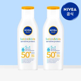 니베아 선 키즈 센서티브 프로텍트 선 로션 200ml 2개 Sun Kids Sensitive Protect Sun Lotion 200ml (Set of 2)