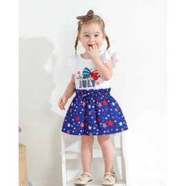 SUNNY PIGGY Baby Girl Clothes Newborn Dress Infant Romper Summer Outfit Cute Toddler Clothing Skirt Set Red Butterfly 12-18M