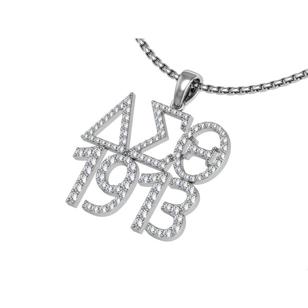 King Greek Delta Sigma Theta 1913 Necklace with 18" chain