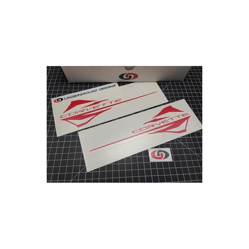 Stingray Corvette Decals (2pk) C7 C8 Racing Fender Accent Stickers