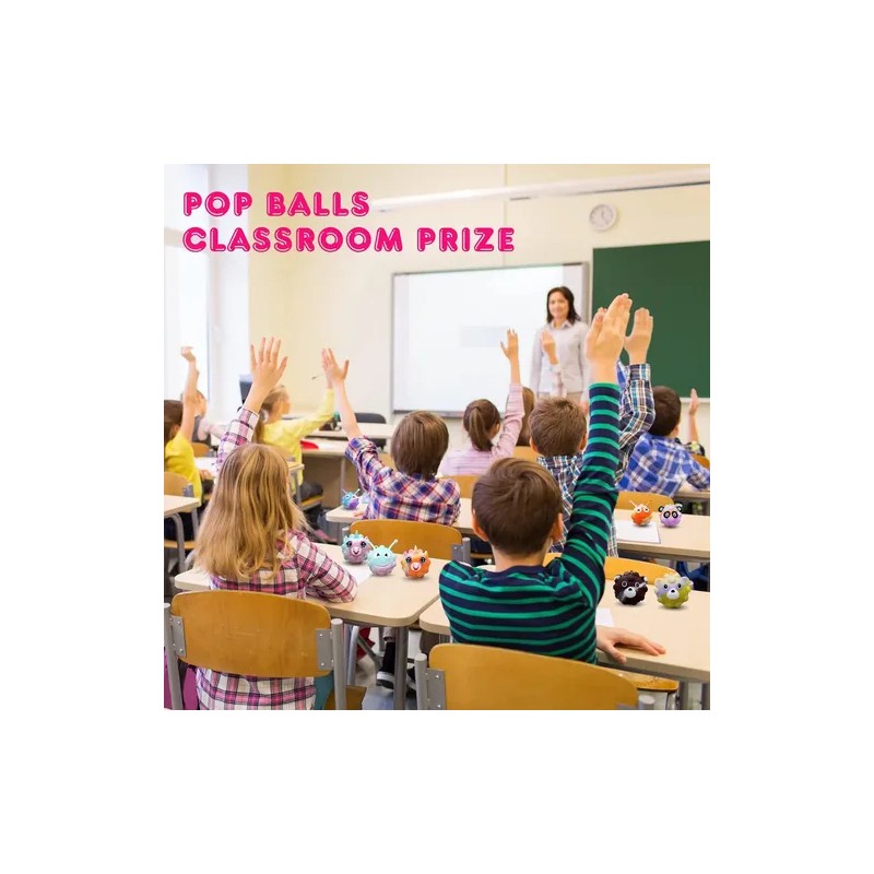 18 Pack Animal Pop Balls Party Favors For Kids,3d Pop