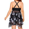 Daci Plus Size Two Piece Swim Dress with Boyshorts for