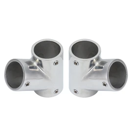 1 Pair of Boat Handrail Fittings Parts 60 Degree 316 Stainless Steel Marine Hardware Left RightDia25mm(1in)