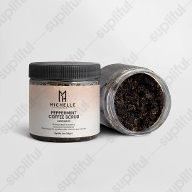 Michelle Hartman Peppermint Coffee Scrub, 4 oz